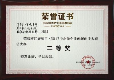 浙江好项目创新创业大赛二等奖